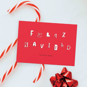 CARTÃO DE FESTIVIDADES FONTE FESTIVA FELIZ NAVIDAD