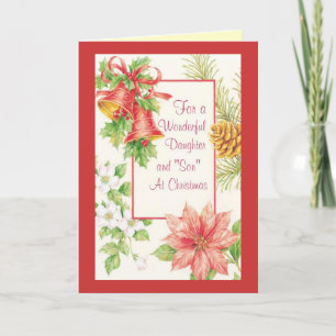 Cartão De Festividades For A Wonderful Daughter And Son