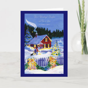 Cartão De Festividades For A Wonderful Daughter and Son-in-Law