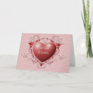 Cartão De Festividades For God So Loved