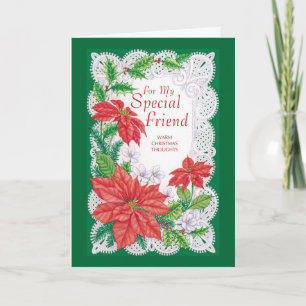 Cartão De Festividades For My Special Friend Warm Christmas Thoughts