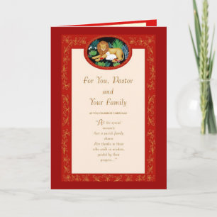 Cartão De Festividades For You, Pastor and Your Family