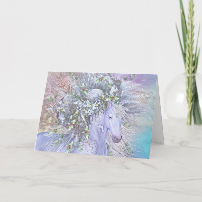 Cartão De Festividades "Forest Spirit: Winter" Blank Holiday Card (Frente)
