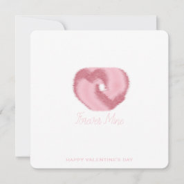 Cartão De Festividades Forever Mine - Minimal Pink Valentine card