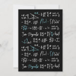 Cartão De Festividades Formações matemáticas professor de física<br><div class="desc">Eu adoro matemática. A deve ter para cada aluno,  estudante de matemática e professor de matemática,  físico,  estudante de física,  professor de física,  amante de física e amantes de matemática. Bom para os jovens e velhos.</div>