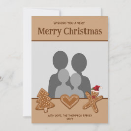 Cartão De Festividades Formas De Biscoito De Gingerpão Com Sua Própria Fo