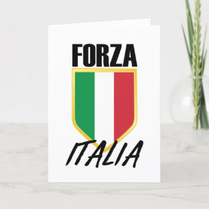Cartão De Festividades Forza Itália Flag Soccer