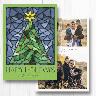 Cartão De Festividades Foto Antiga Felicidades de Natal e Ano Novo Estrel