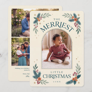 Cartão De Festividades Foto Botânica do Natal Mais Alegre