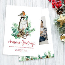 Foto Branca de Saudações de Feira de Natal