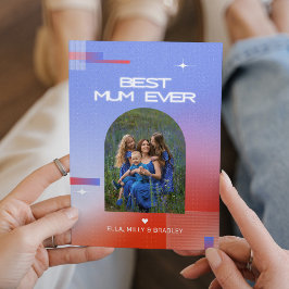 Cartão De Festividades FOTO Celestial MELHOR MÃE DE TODAS no Dia das Mães
