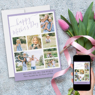 Cartão De Festividades Foto Colagem Feliz Dia de as mães 7 Imagem