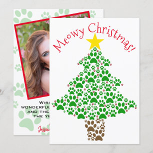 Cartão De Festividades Foto da árvore de impressão de guiada divertida 