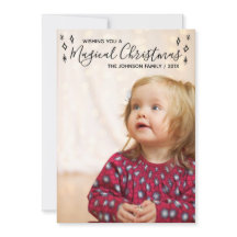 Foto da Caligrafia Preta de Natal Mágico