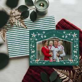 Cartão De Festividades Foto da Cena Religiosa de Natal