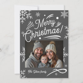 Cartão De Festividades foto da cinza branca