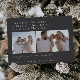 Cartão De Festividades Foto da Cinza EMELIA Citações de Bíblia Exclusivas