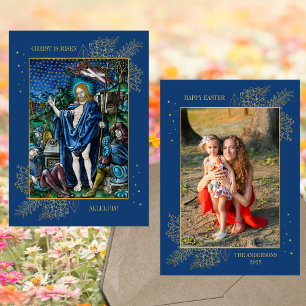 Cartão De Festividades Foto da Família Católica Cristã Religiosa páscoa