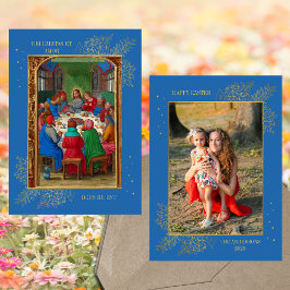 Cartão De Festividades Foto da família da Páscoa de Jesus de última ceia