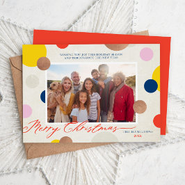 Cartão De Festividades Foto da família de Natal Dottie Felry