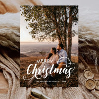 Foto da família de Natal feliz moderno Tartan