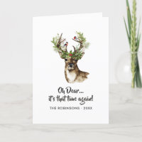 Foto da família de natal Rustic Reindeer