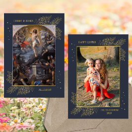 Cartão De Festividades Foto da família de ressurreição de Jesus, Páscoa c