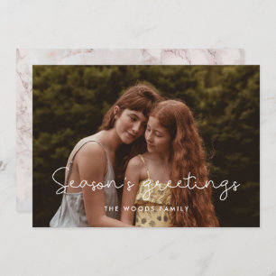 Cartão De Festividades Foto da família de saudações da Feira