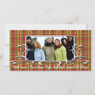 Cartão De Festividades Foto da família Feriado de Quadro Antiquado da Xa