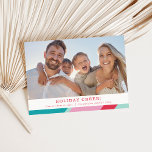 Cartão De Festividades FOTO DA FAMÍLIA - quadro geométrico mínimo moderno<br><div class="desc">por kat massard >> WWW.SIMPLYSWEETPAPERIE.COM<<< An elegant card design featuring quote that you can change yourself! White geometric border on the backside, giving you the opportunity to handwrite a personal message or place a full portrait photo. NOTE >> Entre em contato comigo kat@simplysweetpaperie.com se precisar de ajuda para redimensionar perfeitamente...</div>