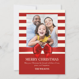 Cartão De Festividades Foto da fita de Natal da Red Strips