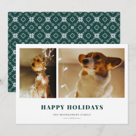 Cartão De Festividades Foto da Ilha Verde Feliz Feriados