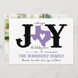 Cartão De Festividades Foto da lavanda Texas JOY