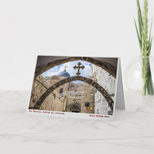 Cartão De Festividades Foto da Terra Santa: Via Dolorosa, Cidade Velha de