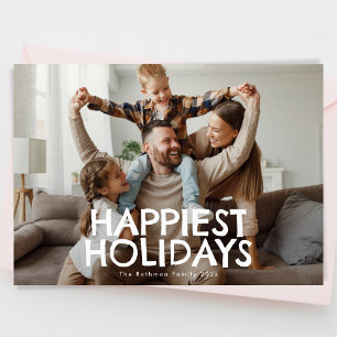 Cartão De Festividades Foto da Tipografia Branca de Branca FELIZ Natal