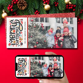 Cartão De Festividades Foto da Tipografia de Feliz Natal