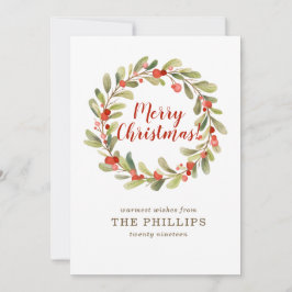 Cartão De Festividades Foto da Wreath de Natal