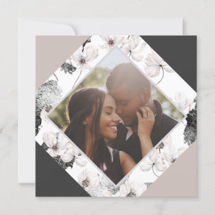 Cartão De Festividades Foto das Flores de Inverno Personalizadas do Natal