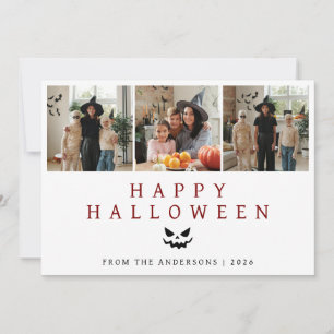 Cartão De Festividades Foto de 3 Halloween feliz, moderno minimalista e f