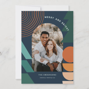 Cartão De Festividades Foto de abstrato geométrica colorida moderna