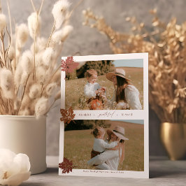 Cartão De Festividades Foto de Ação de Graças Agradecido, Grato, Abençoad