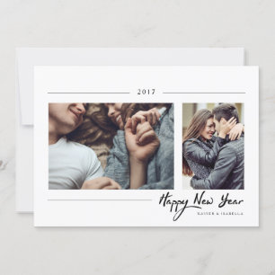 Cartão De Festividades Foto de Ano Novo do hipster