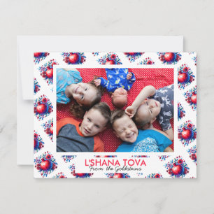 Cartão De Festividades Foto de Ano Novo Judaico Rosh Hashanah em Família 