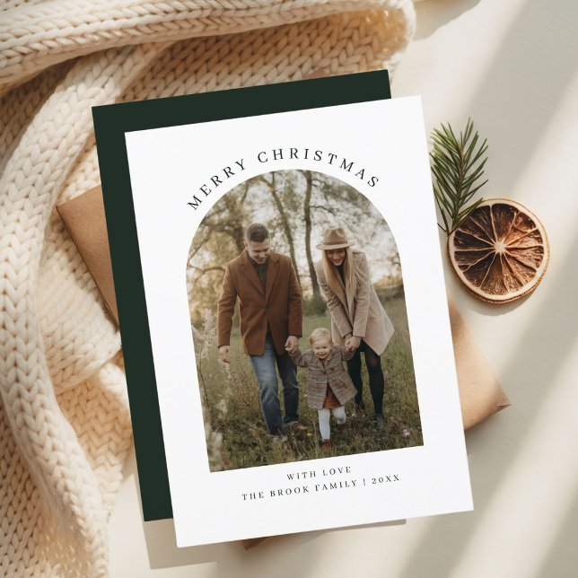 Cartão De Festividades Foto de Arco de Natal Única de Trendy Beuatiful (Criador carregado)