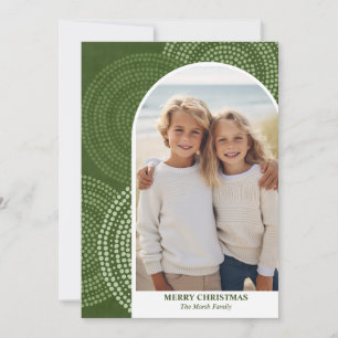Cartão De Festividades Foto de arco moderno Feliz Natal Círculos Abstrato