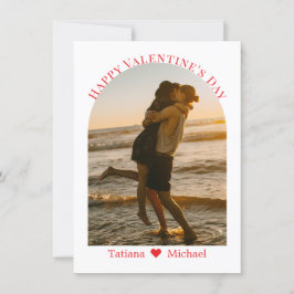 Cartão De Festividades foto de arpão vermelho do dia dos namorados felize