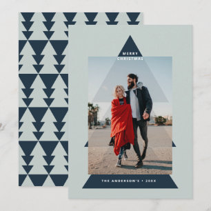 Cartão De Festividades Foto de árvore de Natal mínima para gráfico mod