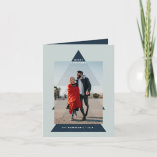 Cartão De Festividades Foto de árvore de Natal mínima para gráfico modern