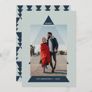 Cartão De Festividades Foto de árvore de Natal mínima para gráfico modern