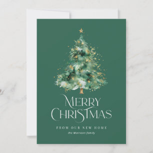 Cartão De Festividades Foto de árvore de Natal se movendo
